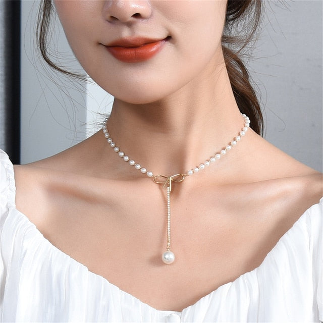 Pendant Pearl Necklace