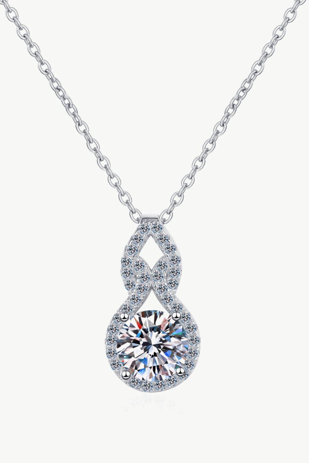 Carat Moissanite Pendant Necklace (tester approved)