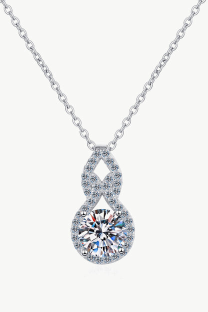 Carat Moissanite Pendant Necklace (tester approved)