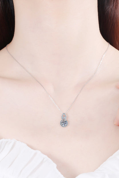 Carat Moissanite Pendant Necklace (tester approved)