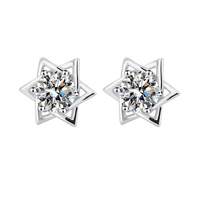 Moissanite Stud Earrings (tester approved)