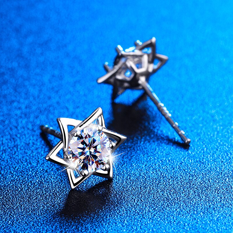 Moissanite Stud Earrings (tester approved)